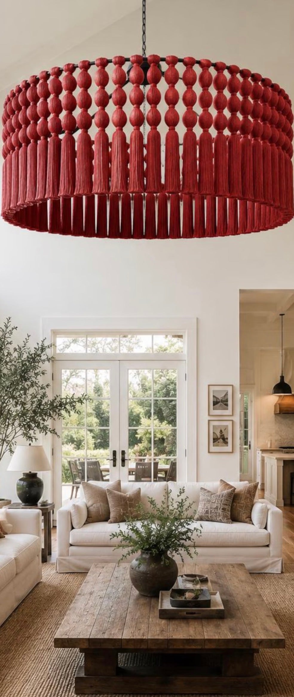Cottom macrame Chandelier