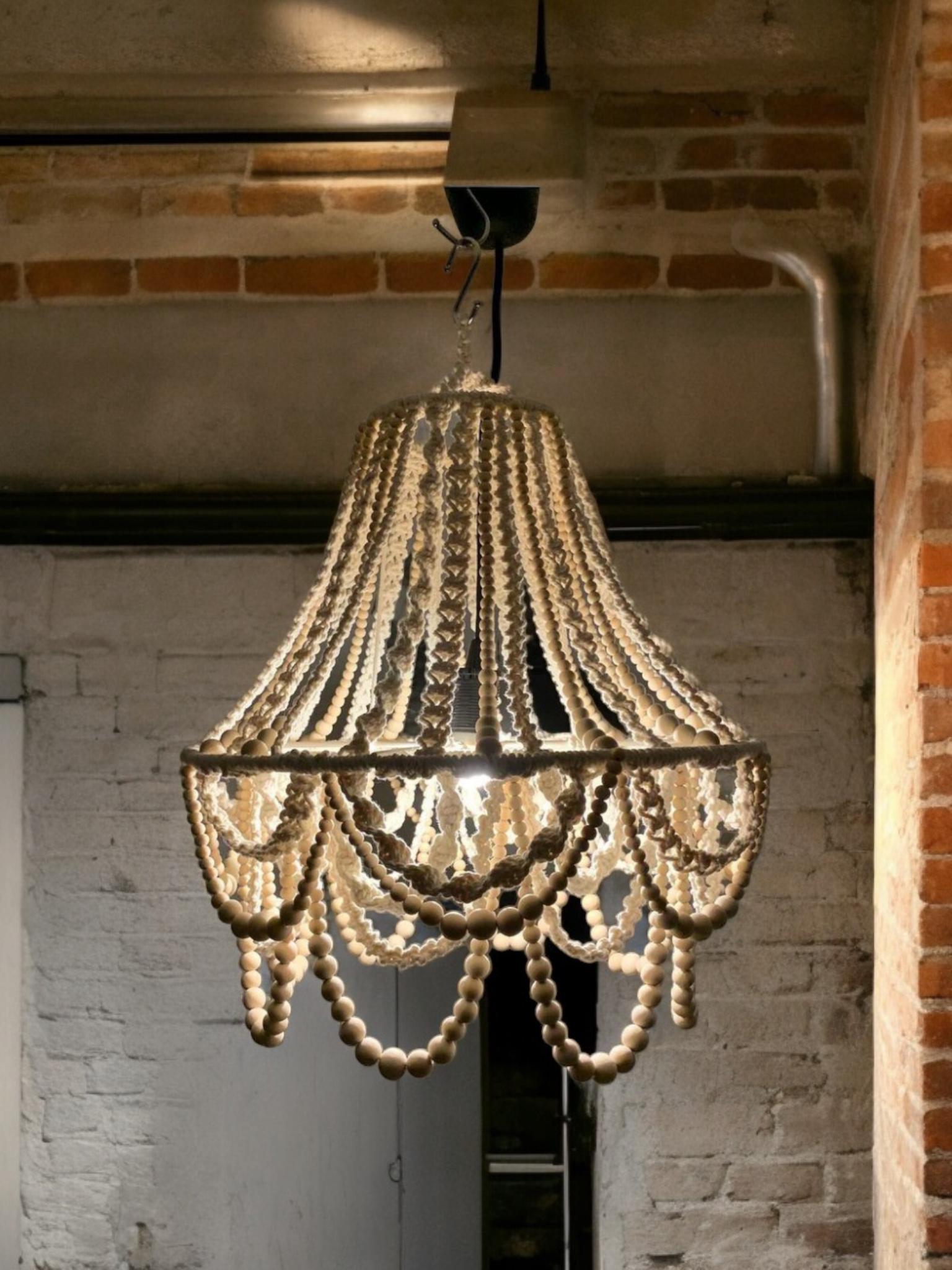 Rustic Chandelier, Custom Light, Modern Boho Lighting, Farmhouse Decor, Minimalist Home Decor, Christmas gift, Nursery Pendant Lighting,