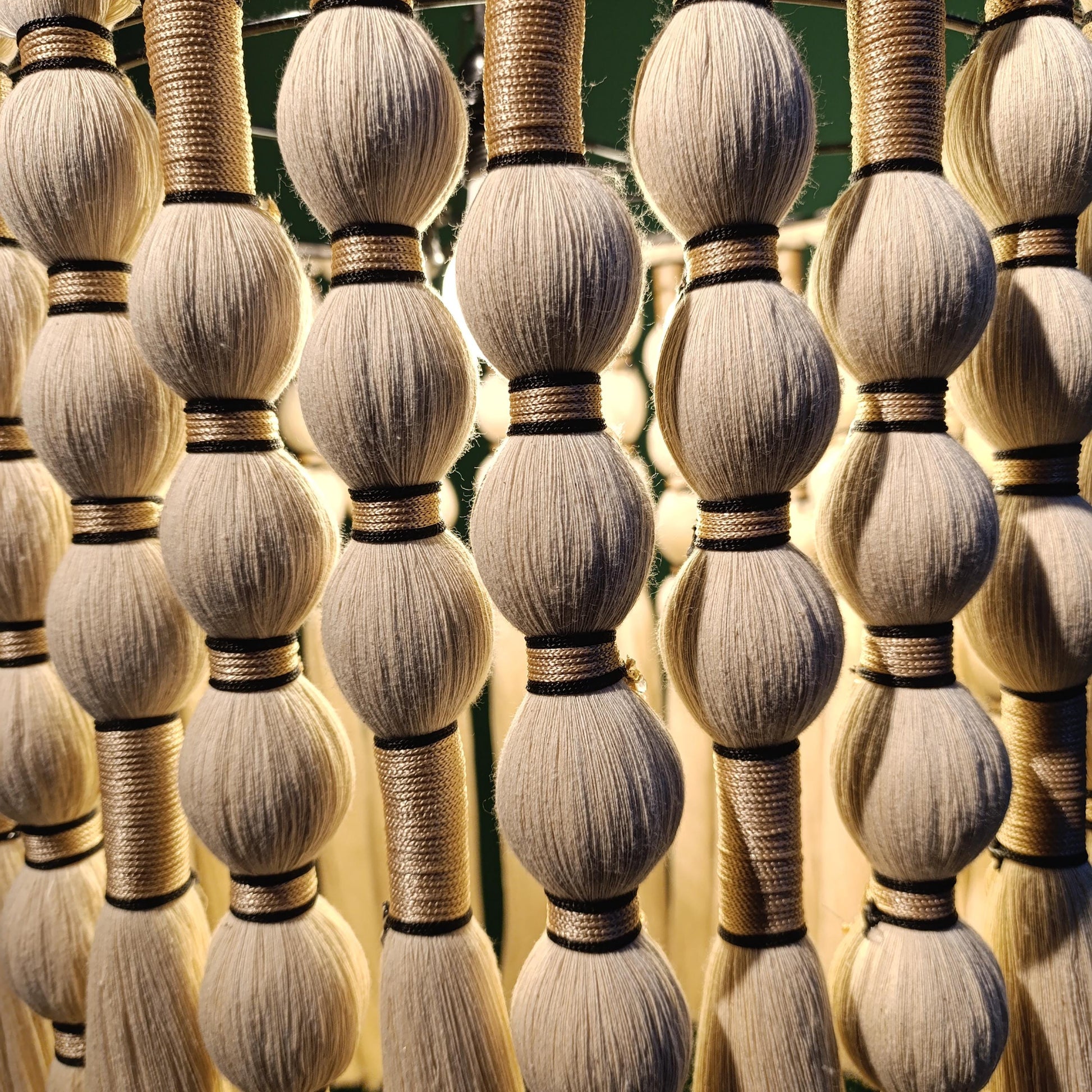 Cotton Tassel Light, Macrame Boho Light, Modern Living Room Chandelier, Tapestry Design Chandelier, Fringe Pendant Light, Unique Lighting