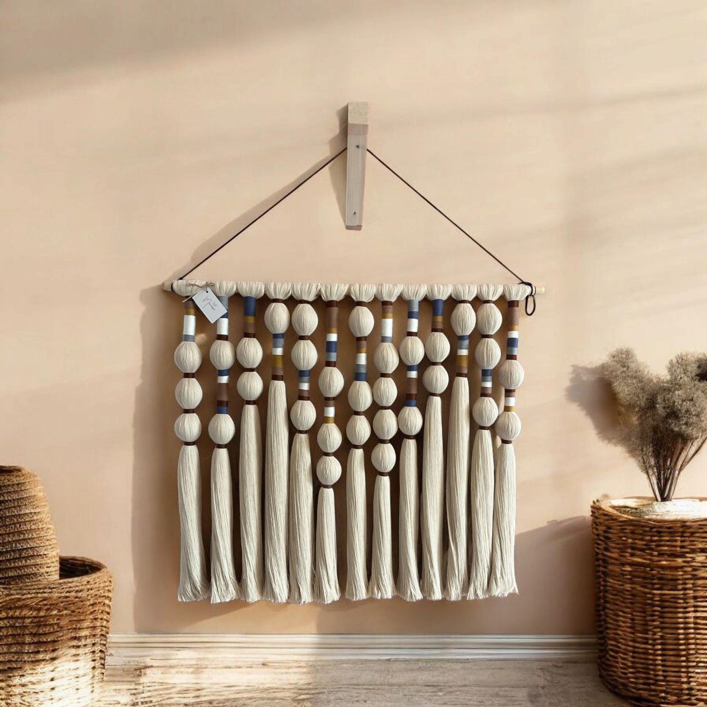 Large Boho Macrame Wall Hanging,Nursery Wall Decor, Neutral Bohemian Wall Decor, Woven Wall Hanging, Custom Wall Art, Tapestry Wall Hanging,