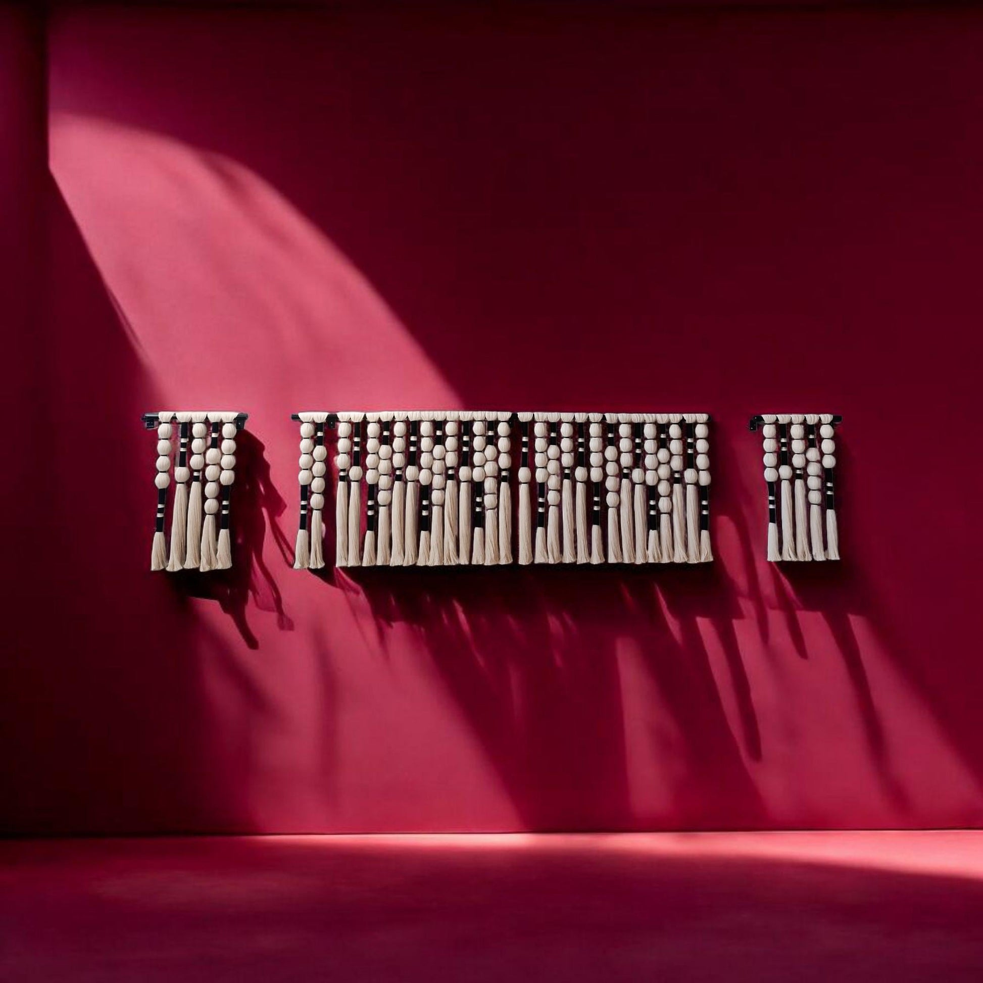 Boho Wall Hanging Decor,Large Woven Macrame Wall Decor, Handwoven Tapestry Wall Hanging, Handmade Fiber Art for Living Room or Bedroom,