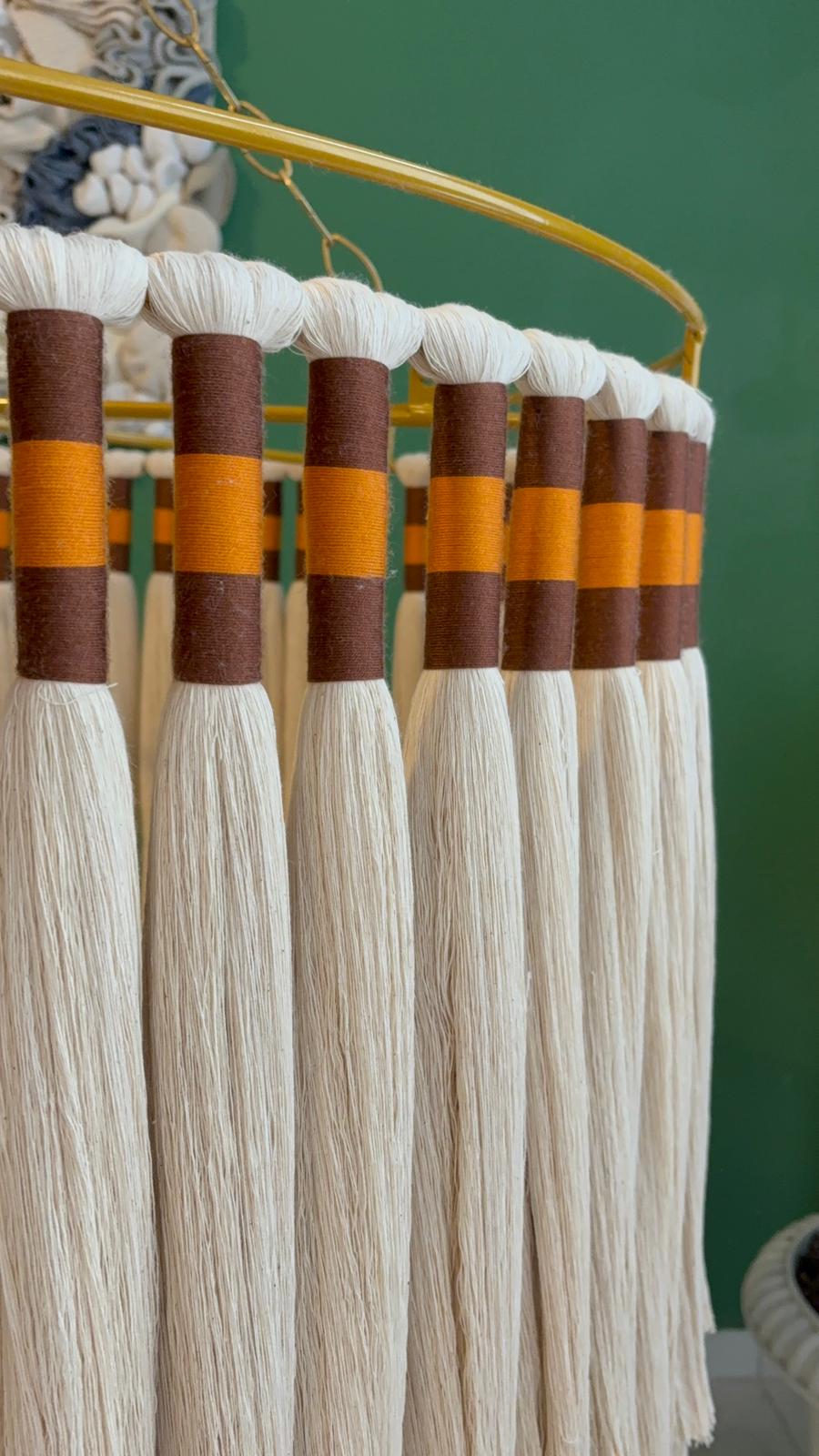 Tassel Chandelier, Boho Fringe Pendant Light, Cotton Tassel Lighting, Boho Light, Modern Macrame Light, Nursery Lampshade, Christmas Gift