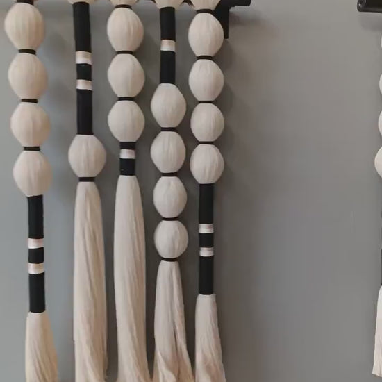 Large Handwoven Macrame Wall Hanging: Boho Fiber Art Decor (200x110 cm),