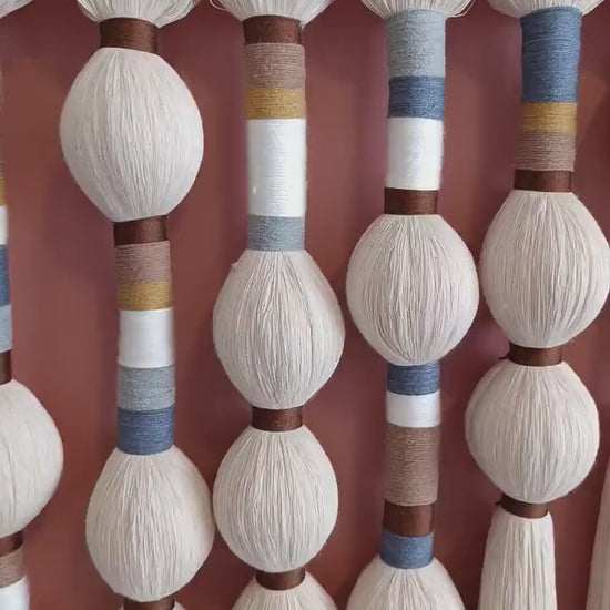 Large Boho Macrame Wall Hanging: Neutral Nursery Decor